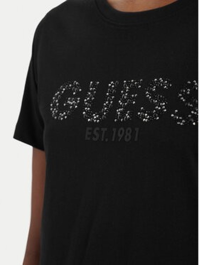 Guess T-Shirt W6GI15 K3035 Czarny Regular Fit