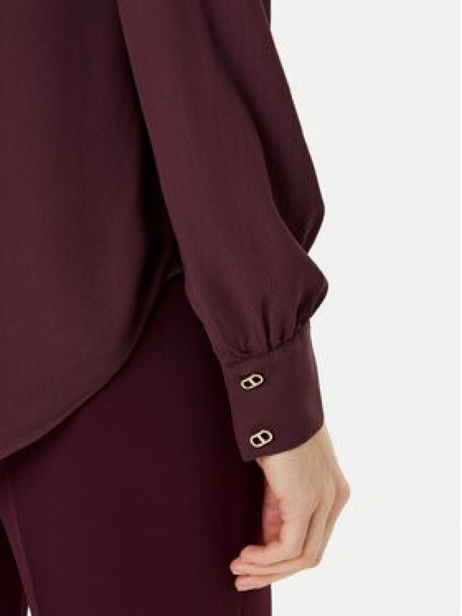 TWINSET Bluzka 252TP2291 Bordowy Loose Fit