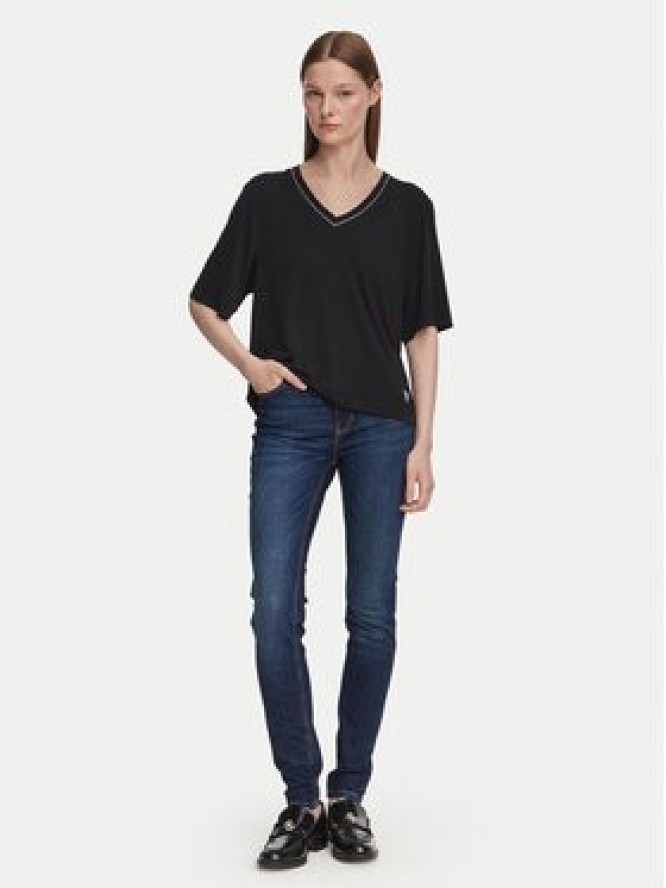 Guess T-Shirt W6YP58 K5233 Czarny Relaxed Fit