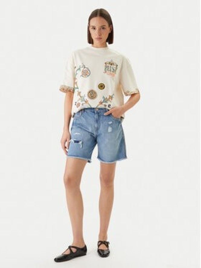 Just Cavalli T-Shirt 80PAHE08 CJ118 Biały Regular Fit