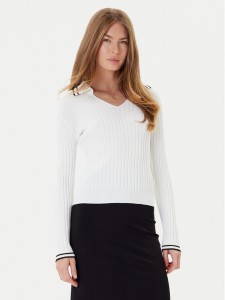 PINKO Sweter Linosa 105418 A2PS Biały Regular Fit