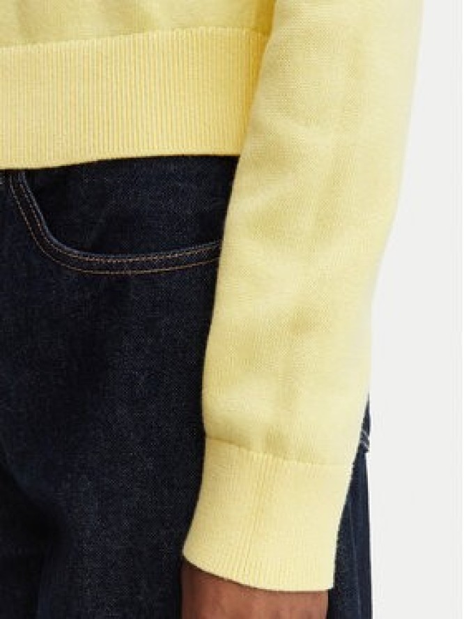 Tommy Jeans Sweter Flag DW0DW22930 Żółty jasny Regular Fit