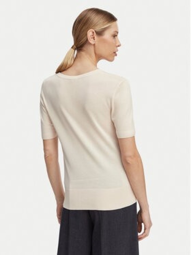 Calvin Klein Sweter LV044F323G Kremowy Regular Fit