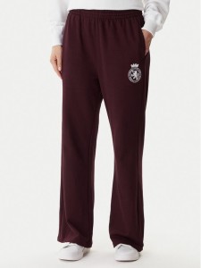 Tommy Hilfiger Spodnie dresowe UW0UW06081 Bordowy Wide Leg
