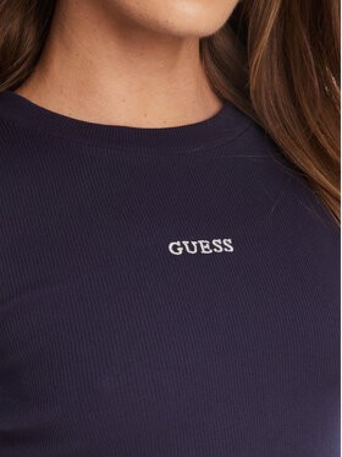 Guess T-Shirt V5YP08 K8RT2 Granatowy Slim Fit