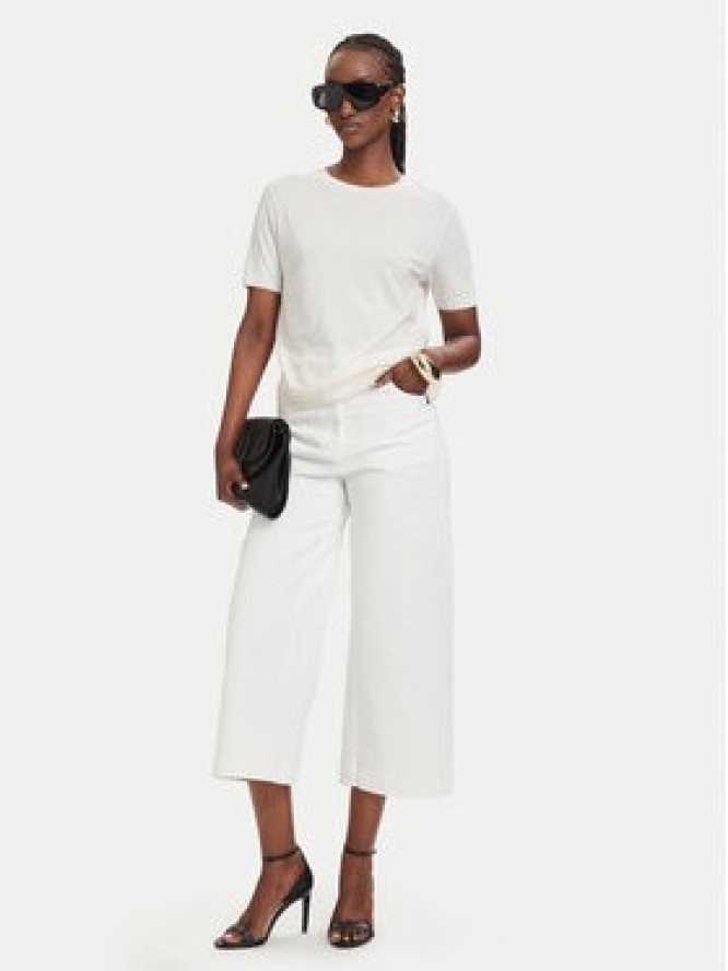 Patrizia Pepe T-Shirt 2M4542/J419-W417 Kremowy Regular Fit