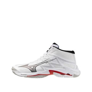 Buty do siatkówki Mizuno Wave Lightning Elite MID Białe/Czerwone