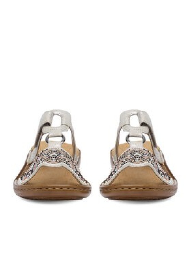 Rieker Klapki CEO-608K2-40 Srebrny