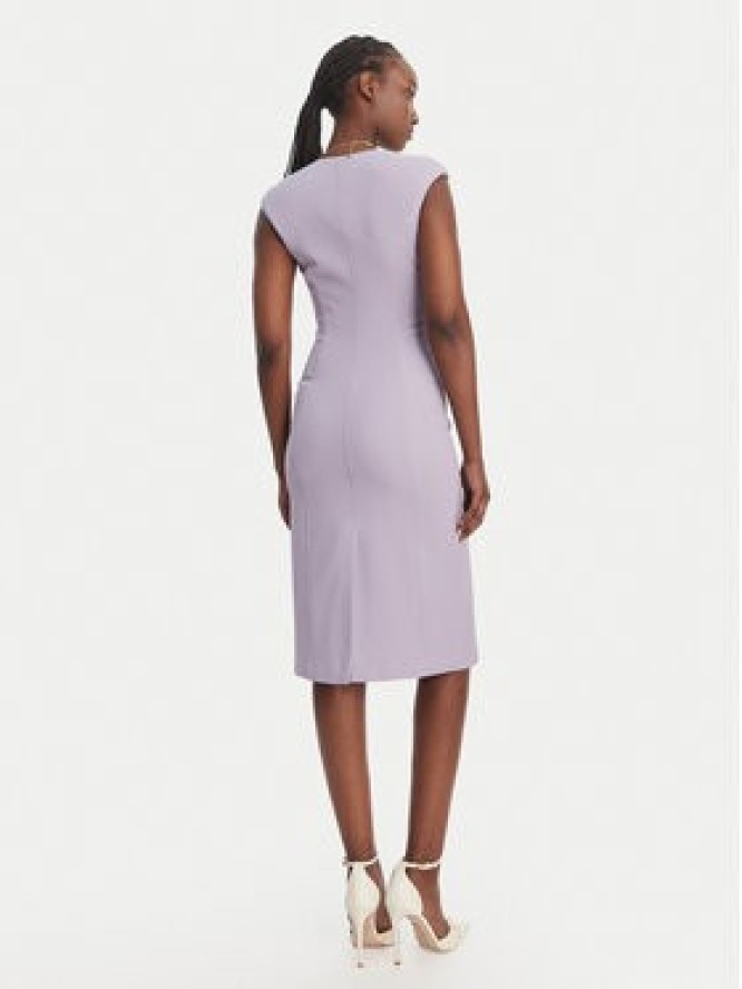 Elisabetta Franchi Sukienka koktajlowa AB-900-61E2-V430 Fioletowy Regular Fit