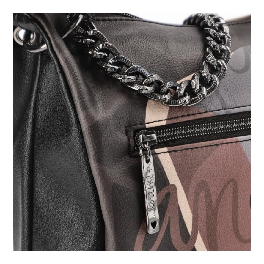 Brązowa Torebka Anekke Elegancka Listonoszka Damska