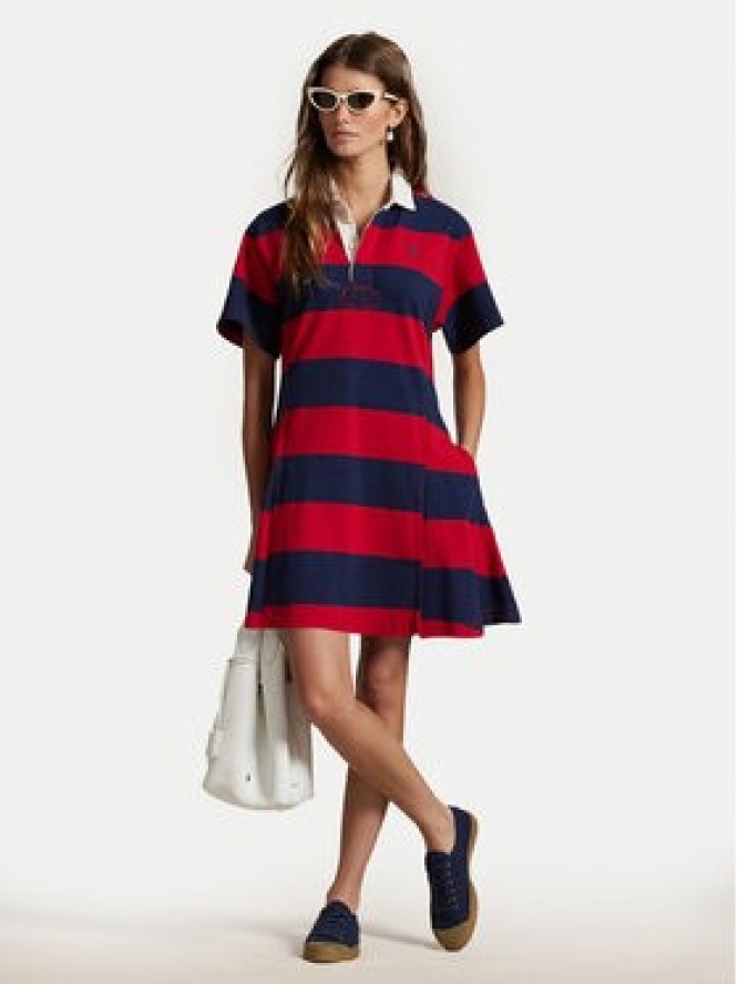 Polo Ralph Lauren Sukienka codzienna 211971761001 Czerwony Regular Fit