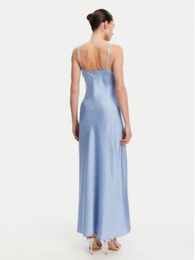 Guess Sukienka wieczorowa W5GT10 WF1T2 Niebieski Slim Fit