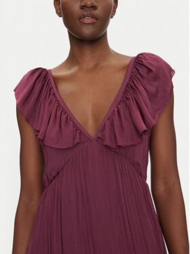 Dixie Sukienka letnia A207W021A Bordowy Regular Fit