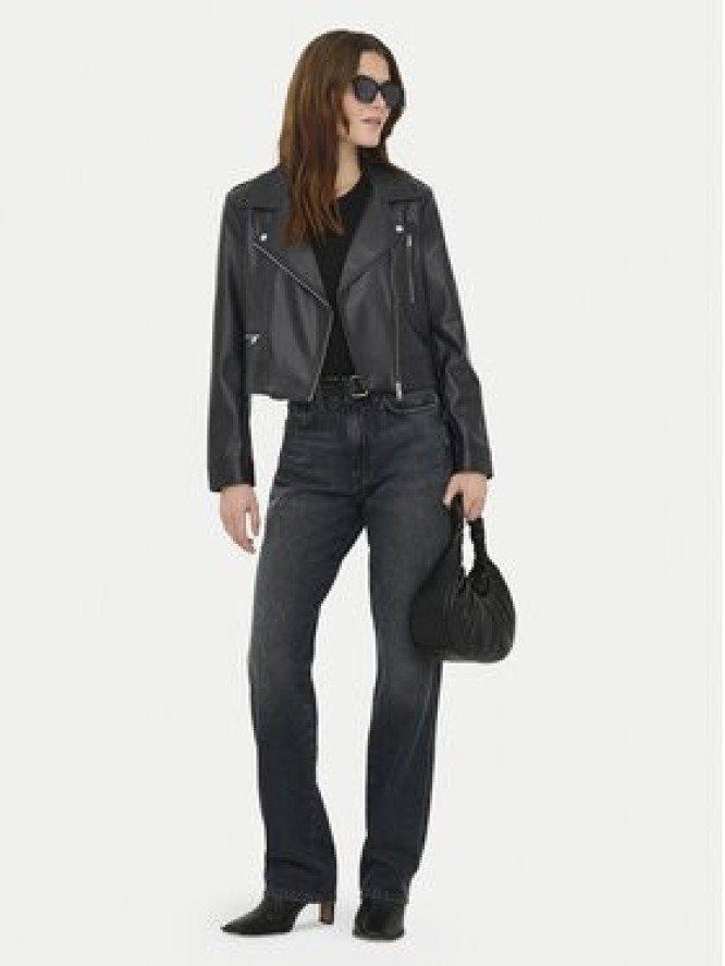 ONLY Kurtka z imitacji skóry Carmen 15361396 Czarny Regular Fit