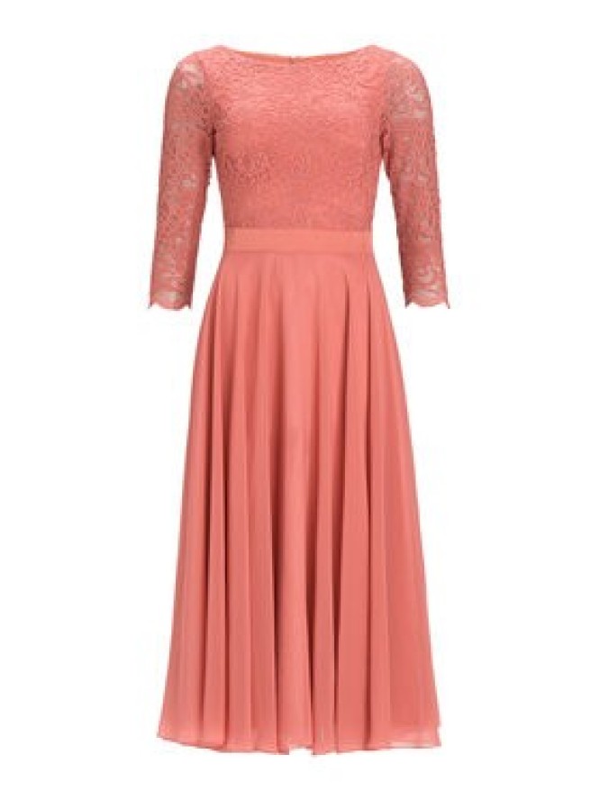 Swing Sukienka koktajlowa 77761710 Koralowy Regular Fit