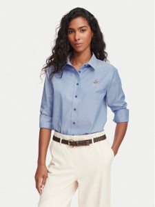 Beverly Hills Polo Club Koszula P-SS26W-SH6600 Niebieski Regular Fit