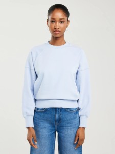 Bluza damska z nadrukiem 3d niebieska Jean 400