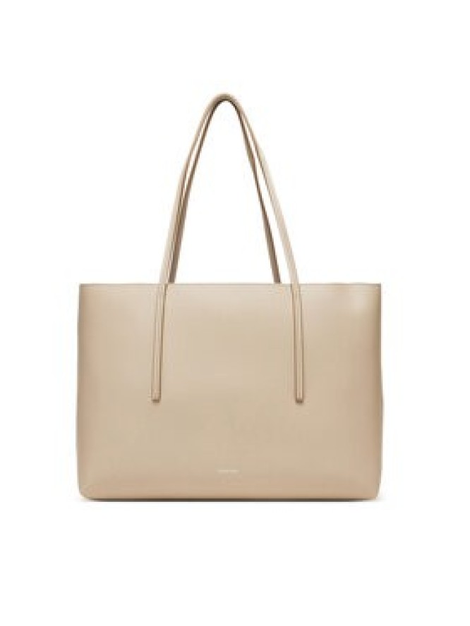 Calvin Klein Torebka Foil Logo Tote W/Pouch LV04F3274G Beżowy