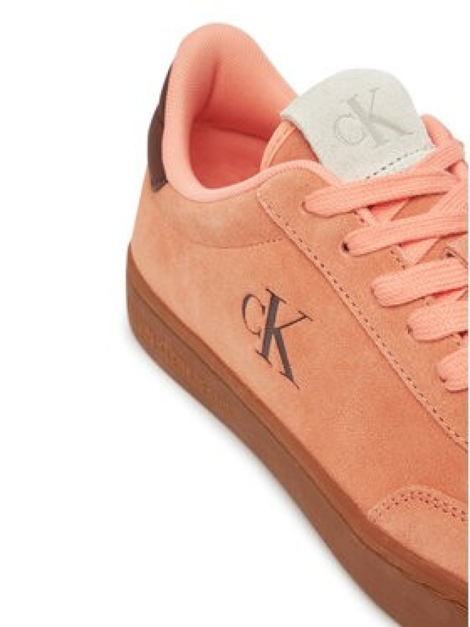 Calvin Klein Jeans Sneakersy Classic Cupsole Mix In YW0YW01767 Pomarańczowy