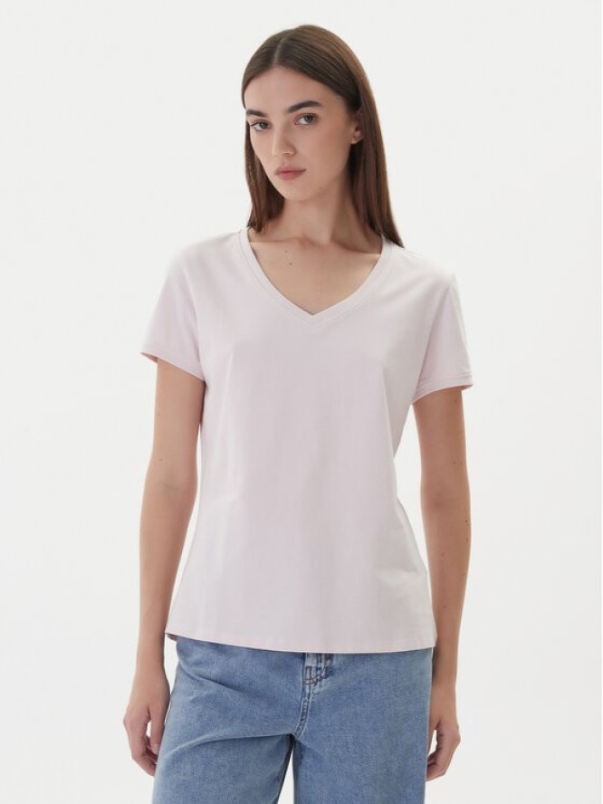 Guess T-Shirt W2YI45 J1314 Różowy Slim Fit