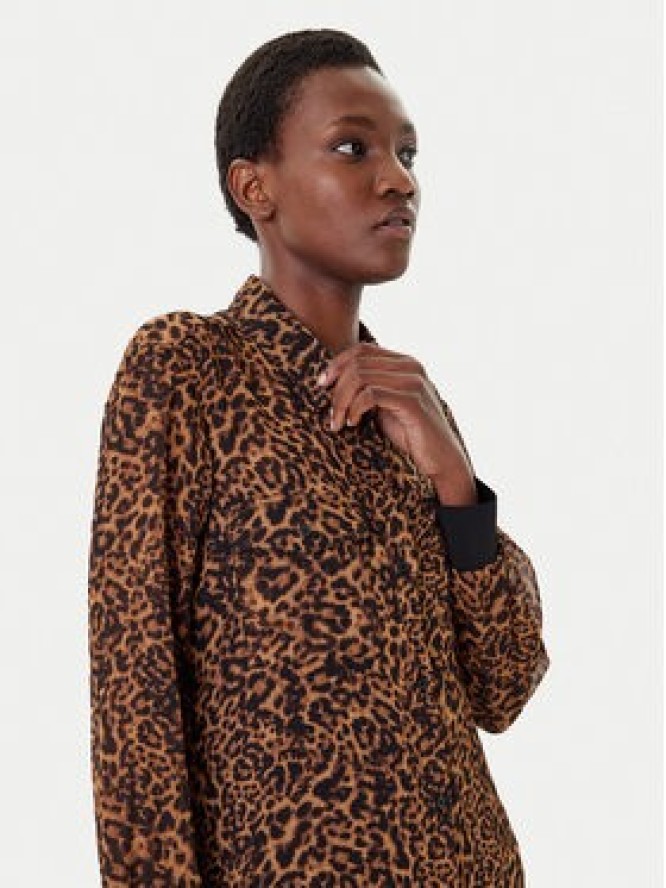 DKNY Koszula P43A8FXZ Brązowy Regular Fit