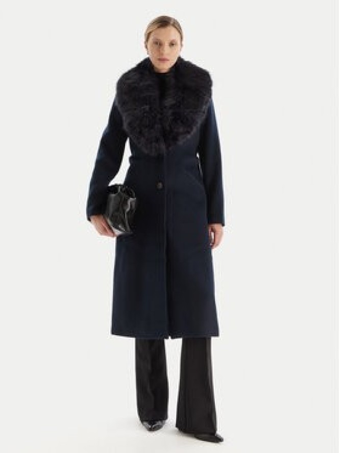 MICHAEL Michael Kors Płaszcz wełniany 77A7141M21 Granatowy Regular Fit