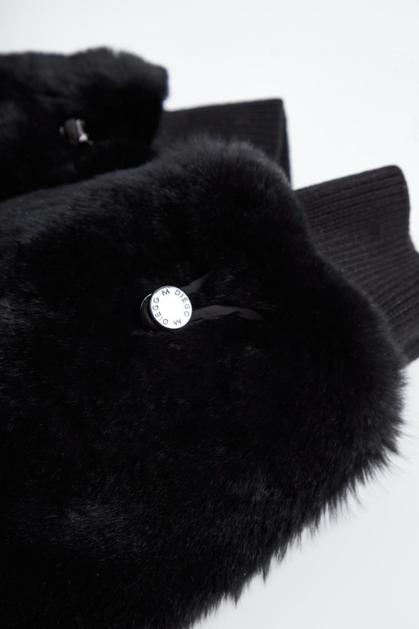 Rękawiczki damskie futrzane DIEGO M