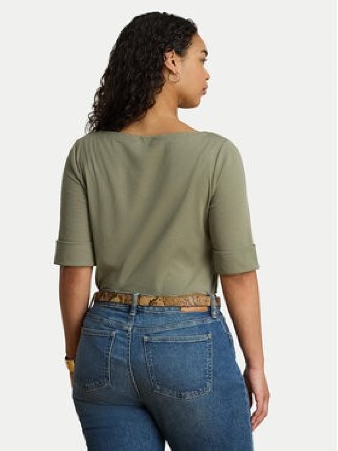 LAUREN RALPH LAUREN T-Shirt Judy 200654963204 Zielony Regular Fit