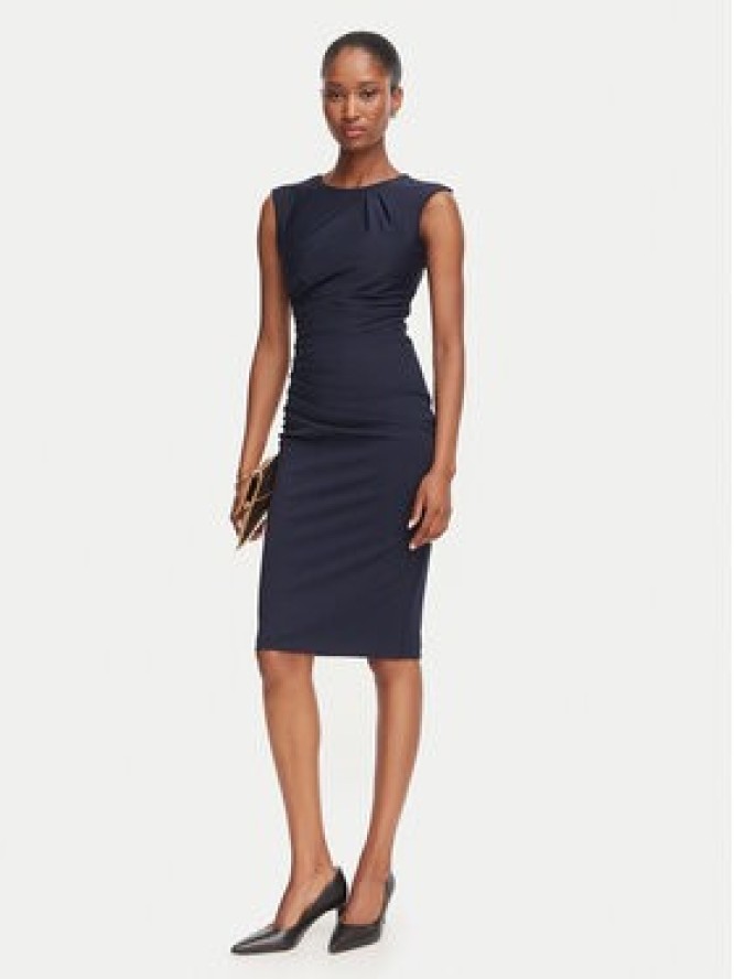 Rinascimento Sukienka koktajlowa CFC0130273003 Granatowy Slim Fit