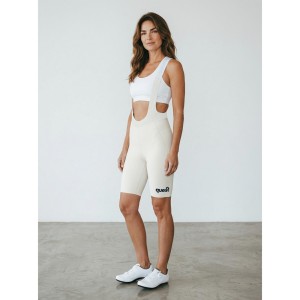 Second Life - Spodenki rowerowe damskie Quest Bib Pure Beige - Stan Doskonały