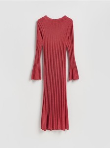 Sukienka z wiskozą - czerwony