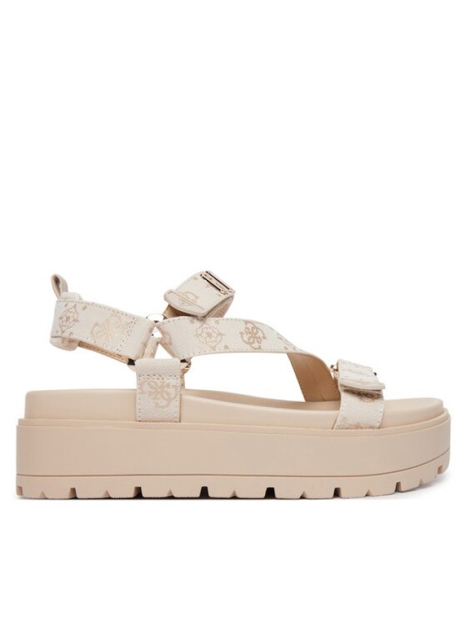 Guess Sandały FLJFTT FAL03 Beżowy