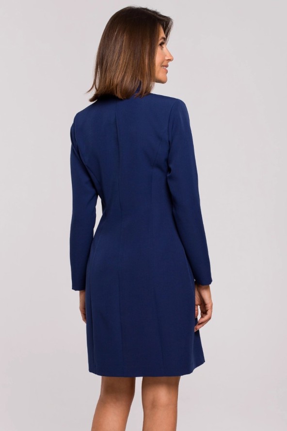 Elegancka sukienka marynarka biznesowa do pracy granatowa