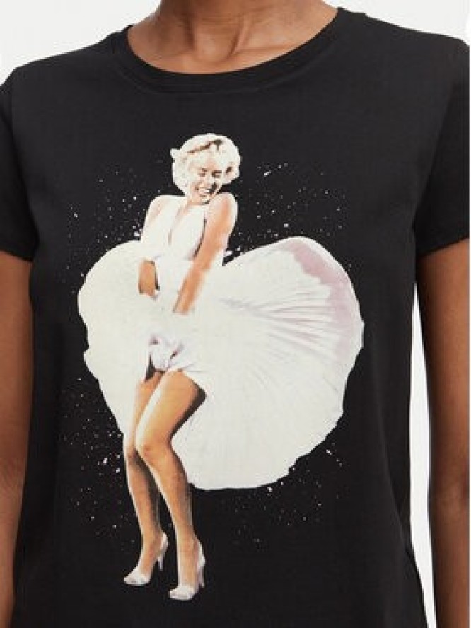 Guess T-Shirt W6YI66 K6715 Czarny Regular Fit