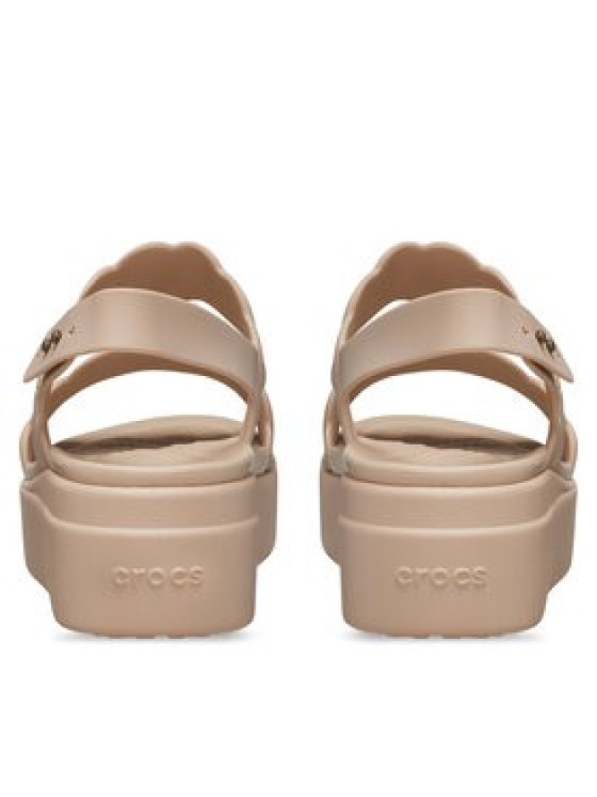 Crocs Sandały Brooklyn Woven Upper LW 209977 Beżowy