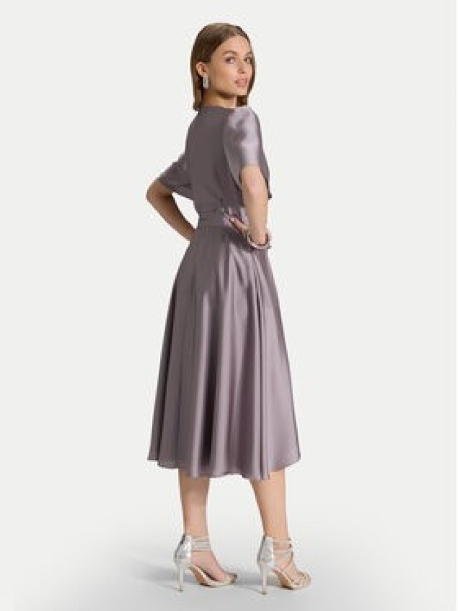 Swing Sukienka koktajlowa 5AJ04000 Fioletowy Regular Fit