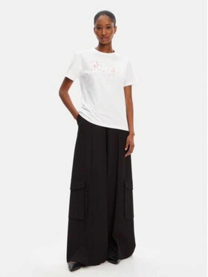 HUGO T-Shirt Damacia_5 50544868 Biały Regular Fit