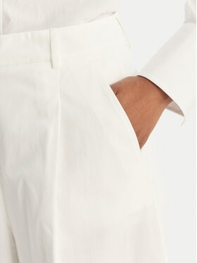 Weekend Max Mara Spodnie materiałowe Bellico 2615131072 Biały Regular Fit