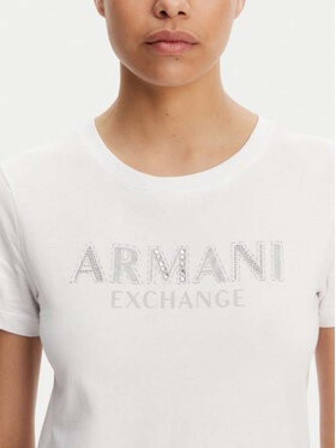 Armani Exchange T-Shirt XW000387 AF10354 U0002 Biały Regular Fit