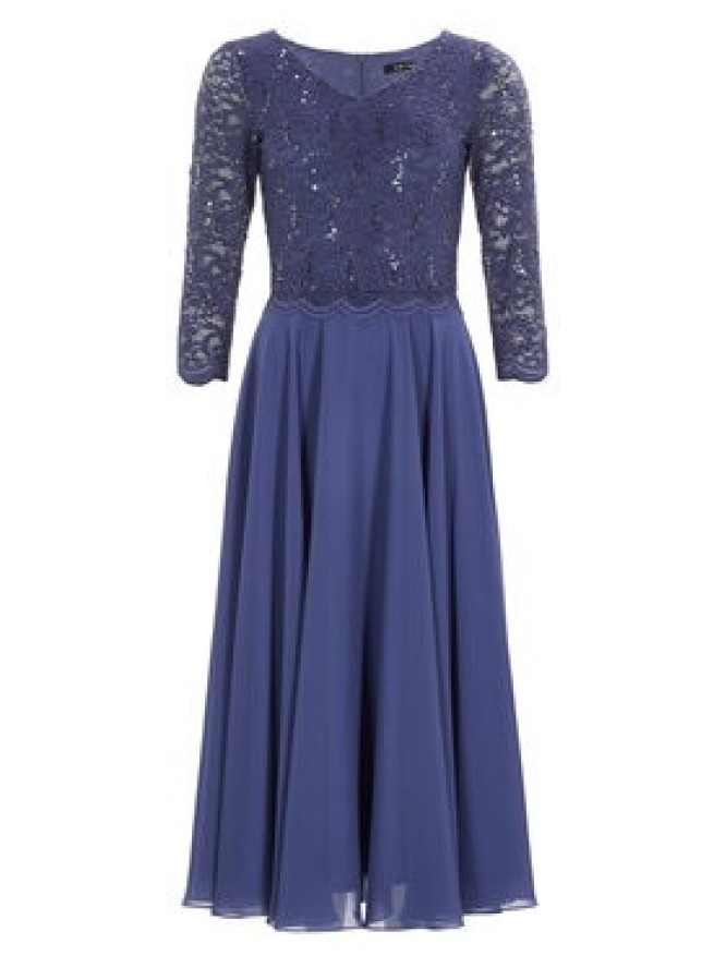 Swing Sukienka koktajlowa 5AI08900 Niebieski Regular Fit