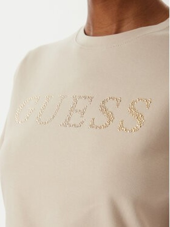 Guess T-Shirt V6RI20 J1314 Beżowy Regular Fit