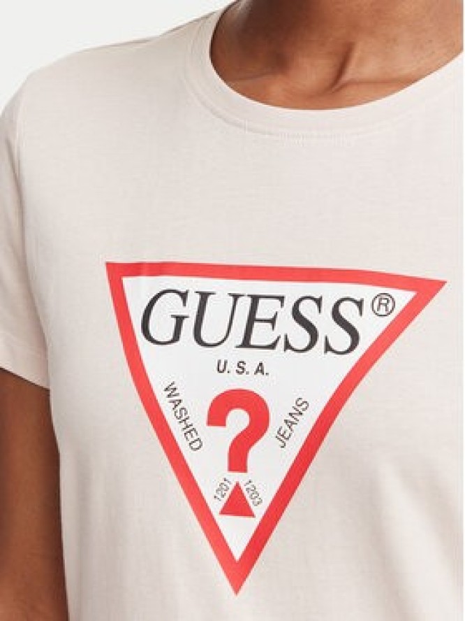 Guess T-Shirt W1YI1B I3Z14 Różowy jasny Regular Fit