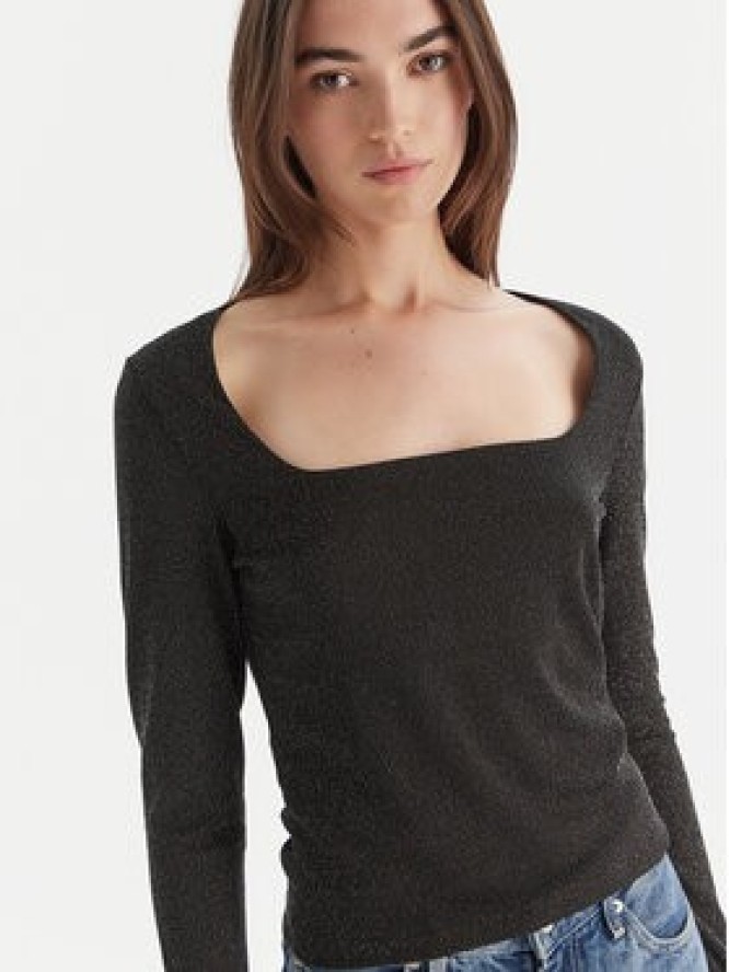 Vero Moda Bluzka Kanva 10336088 Czarny Regular Fit