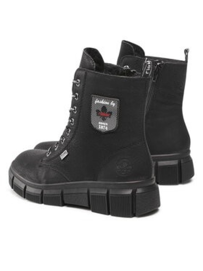 Rieker Trzewiki X3410-00 Czarny