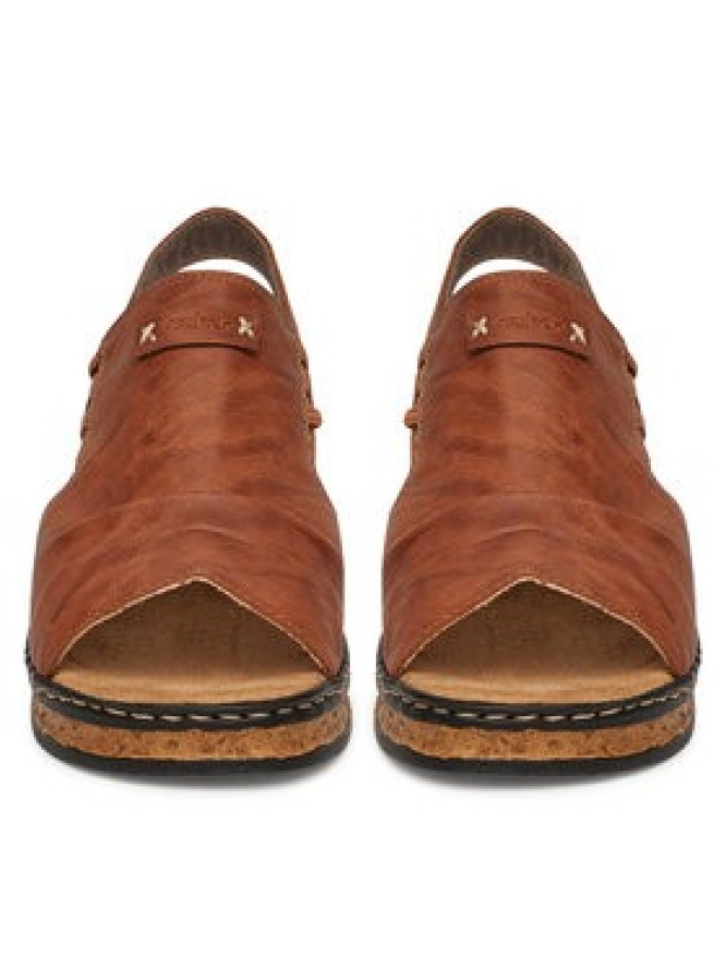 Rieker Sandały 62962-22 Brązowy