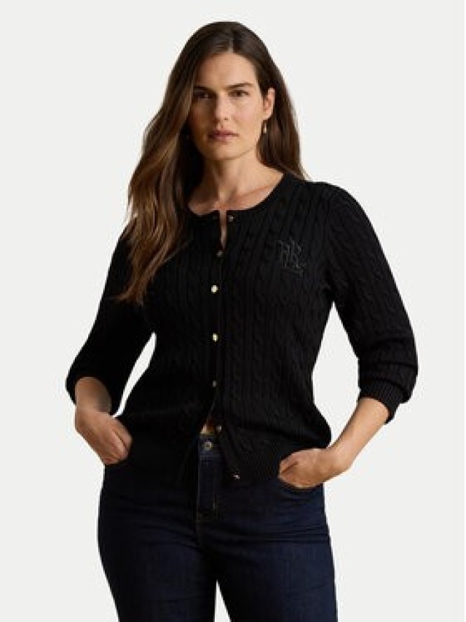 LAUREN RALPH LAUREN Kardigan 200P14040003 Czarny Regular Fit