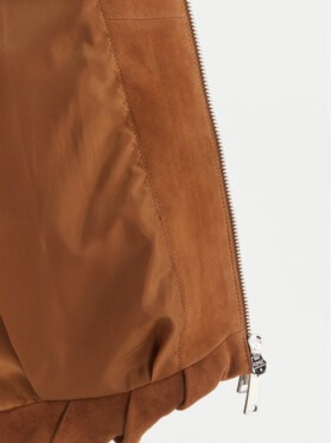 Marella Kurtka skórzana Orata 2613441074 Brązowy Relaxed Fit