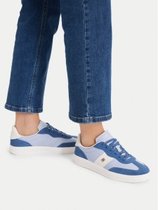 Tommy Hilfiger Sneakersy Premium Heritage FW0FW09497 Niebieski jasny