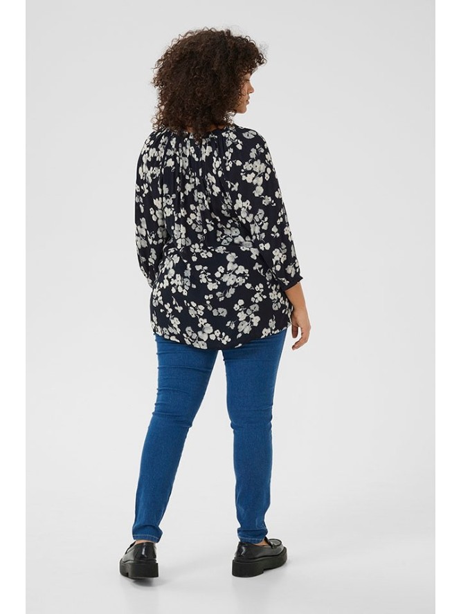 Kaffe Bluzka w kolorze granatowym rozmiar: 48