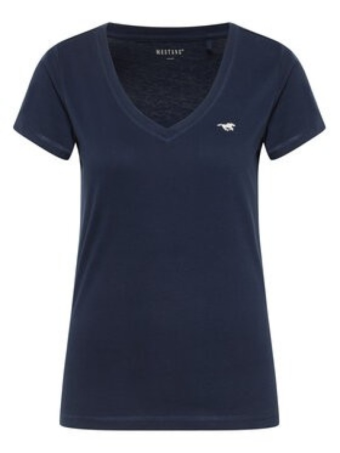 Mustang T-Shirt Beverly 1016517 Granatowy Slim Fit